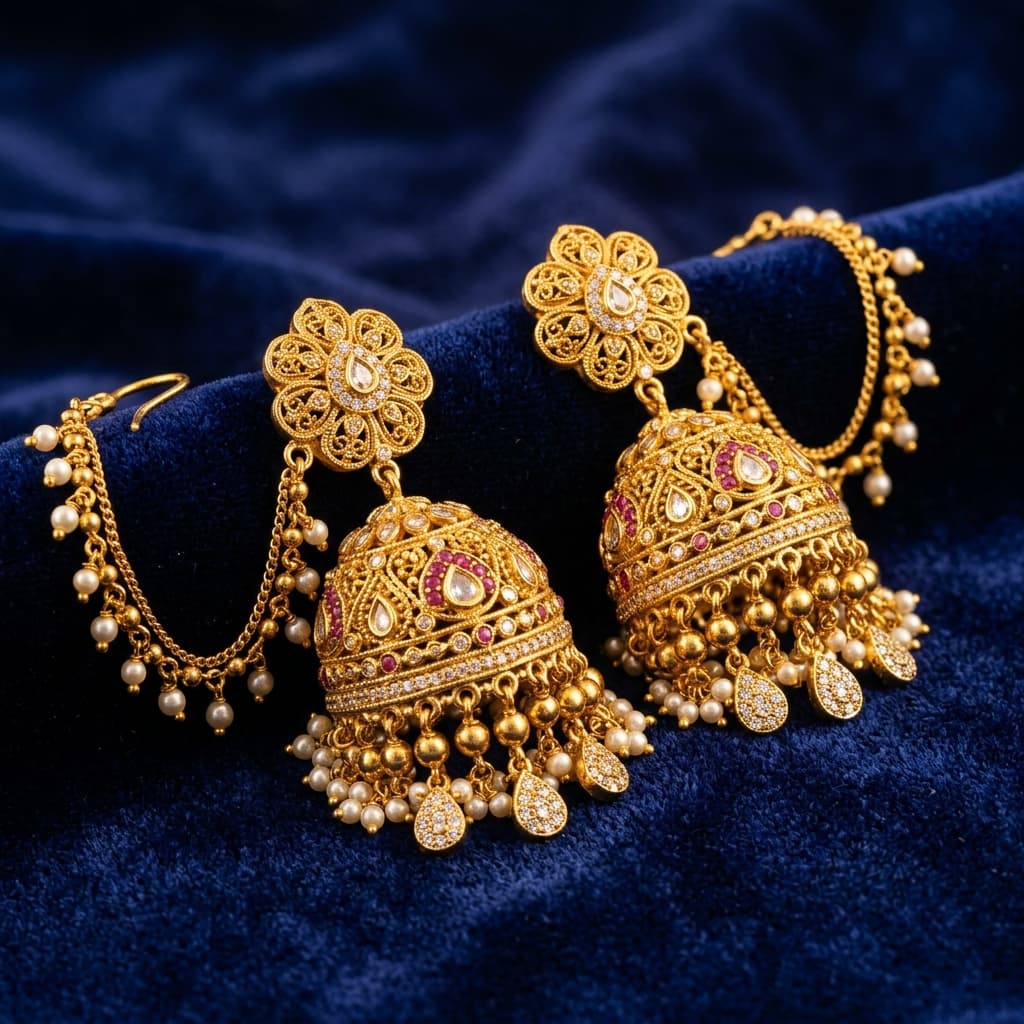 Temple Jhumkas